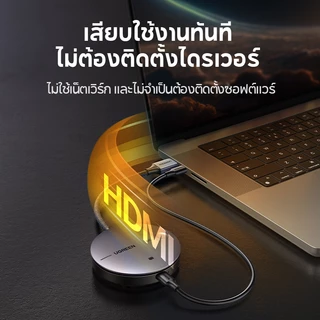 Ugreen เครื่องขยายสัญญาณ HDMI ไร้สาย 4K 30Hz 2.4GHz+5GHz 50 เมตร HDMI VGA DualInterface เข้ากันได้กับแล็ปท็อป โปรเจคเตอร์ PC TV