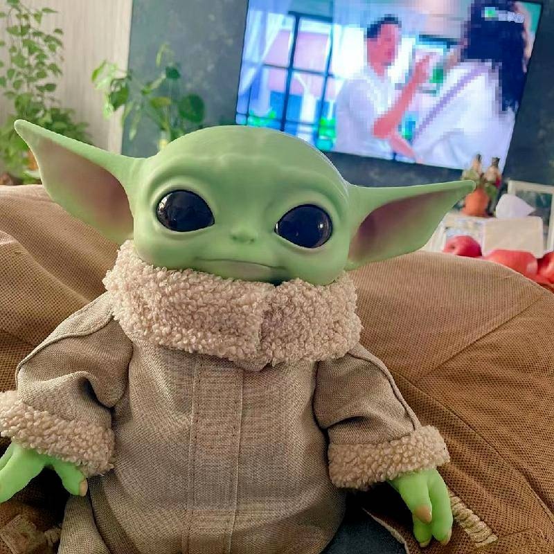 【บรรจุในกล่องของขวัญ】ตุ๊กตาฟิกเกอร์ Star Wars Yoda The Grogu Pvc ขนาด 28 ซม. ของเล่นสําหรับเด็ก