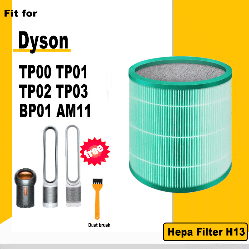 H13 ตัวกรองถ่านกัมมันต์ Hepa สําหรับเครื่องฟอกอากาศ Dyson TP00 TP03 TP01 BP01 AM11