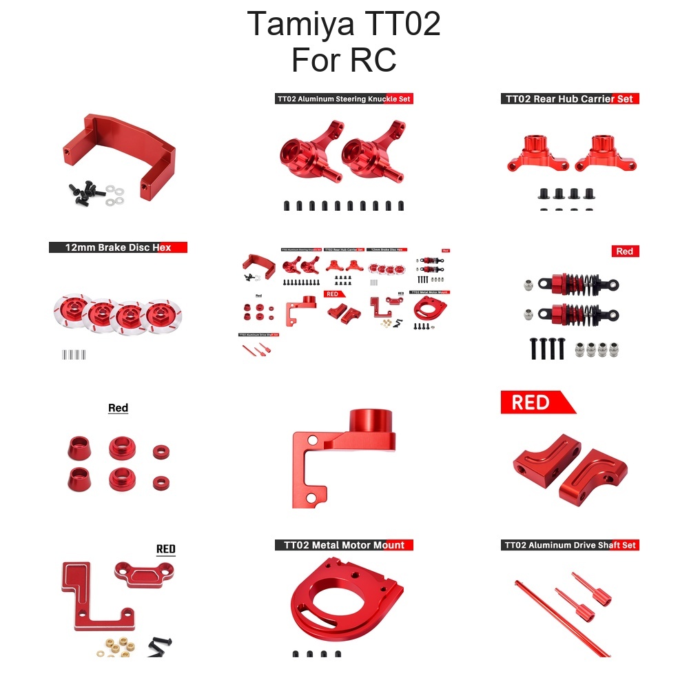 9IMOD Tamiya TT02 เปิดเกียร์ RC เกียร์ TT-02 อลูมิเนียมเกียร์สําหรับ Tamiya 1/10 RC รถ TT02 อัพเกรด