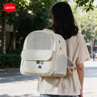Upaw กระเป๋าแมว เป้สัตว์เลี้ยง 10KG พับเก็บได้ ระบายอากาศได้ กระเป๋าแมว ใหญ่ สำหรับเดินทางสัตว์