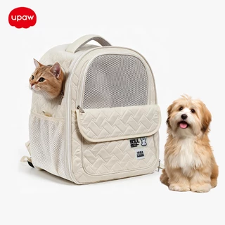 Upaw กระเป๋าแมว เป้สัตว์เลี้ยง 10KG พับเก็บได้ ระบายอากาศได้ กระเป๋าแมว ใหญ่ สำหรับเดินทางสัตว์
