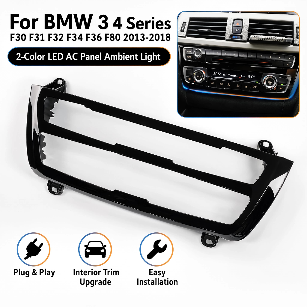 LED AC แผง Ambient Light สําหรับ BMW 3 4 F30 F31 F32 F34 F36 F80 2013-2018 2 สี Plug & Play ภายใน Tr