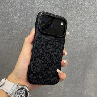 หรูหราหนังป้องกันกล้องเคสโทรศัพท์สําหรับiPhone 15 16 17 Pro Max 11 12 13 14 Pro Max PlusปลอกธุรกิจVINTAGE Hardปกหลัง