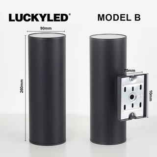 LUCKYLED IP65 ไฟผนังกลางแจ้งสวน ตกแต่งผนังไฟ E27 ถนนเดินเปลี่ยนได้ระเบียงแสงตกแต่ง