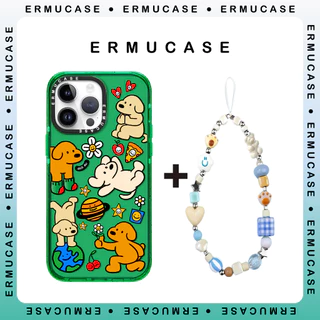 เหมาะสําหรับ IPhone17ProMax กรอบ TPU หนากันกระแทกเคสโทรศัพท์แม่เหล็กเคสแข็ง-สุดน่ารักสุนัข Paradise การ์ตูนแฟชั่นคู่สไตล์