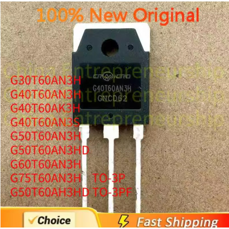 5PCS TO-3P G30T60AN3H G40T60AN3H G40T60AK3H G40T60AN3S คุณภาพ 100% เดิม/จัดส่งด่วน