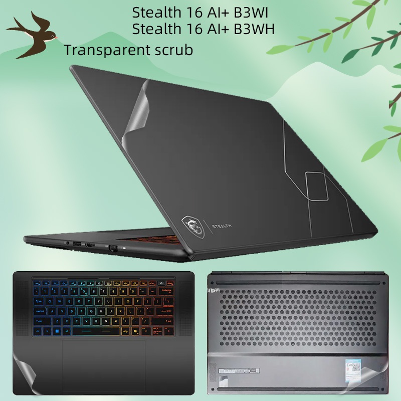 เหมาะสําหรับ 16 นิ้ว MSI Stealth 16 AI + B3WH B3WI B3WF แล็ปท็อปป้องกันฟิล์มคอมพิวเตอร์ความงามสติกเก