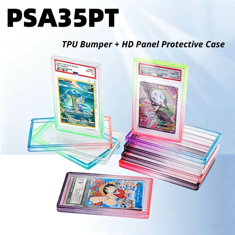 กล่องปกป้องการ์ดเกรด PSA/CGC เคสกันกระแทก TPU ทนทาน สำหรับการ์ดเกรด เคสปกป้องการ์ด PSA