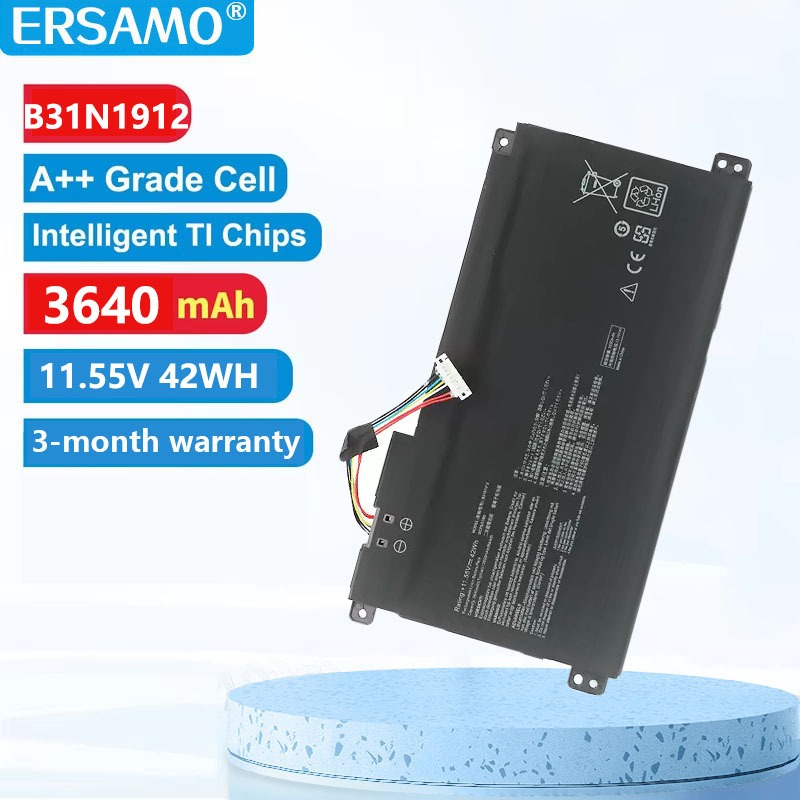 แบตเตอรี่แล็ปท็อป ASUS B31N1912 เข้ากันได้กับ E410M E410K E510M E510K L410M