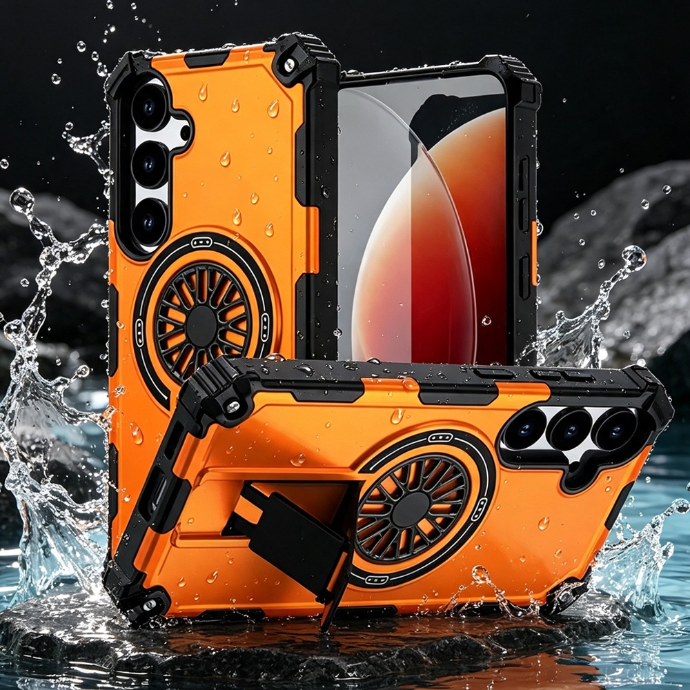 สําหรับ Samsung Galaxy S26 S25 S24 Plus S25 FE S24 FE เกราะขาตั้งแม่เหล็กเคสโทรศัพท์กันกระแทก S26 + S25 +