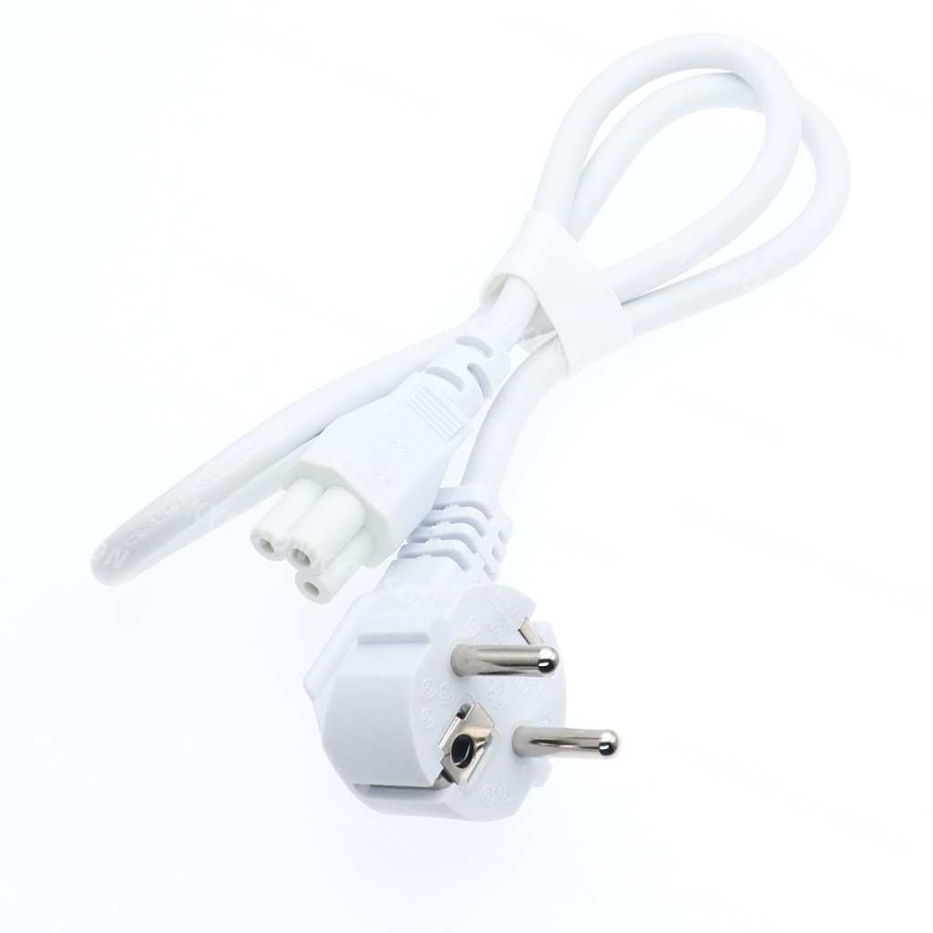 EU Europea สายไฟ Schuko CEE 2 แฉก IEC C5 Cloverleaf แหล่งจ่ายไฟสายสําหรับโน้ตบุ๊คแล็ปท็อปอะแดปเตอร์ 