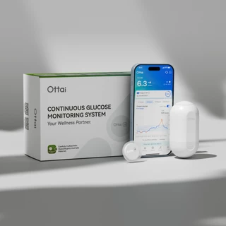 Ottai เครื่องวัดน้ําตาลกลูโคสอย่างต่อเนื่องที่เป็นมิตรกับผิว