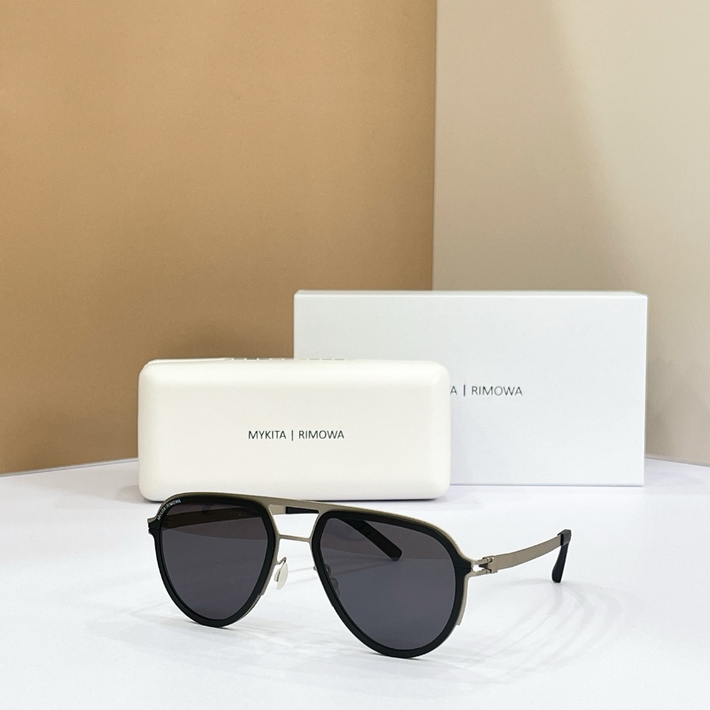 [คุณภาพสูง] แว่นกันแดด MYKITA MR006 Pilot Toad-Shaped Eye Protection อัลตราไวโอเลตแฟชั่นแว่นตากันแดด