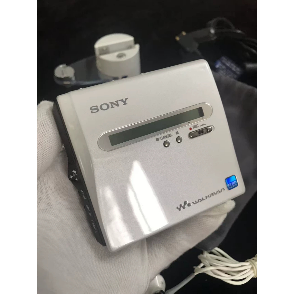 Sony MZ-NH1 Portable MD Player – Pearl White Mod ครบชุด #VintageAudio #MDPlayer #Sony