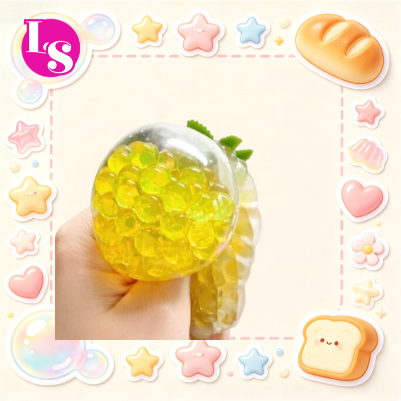 🍍ส่งจากกรุงเทพ สกุชชี่ผลไม้ ผลไม้จำลอง สัปปะรด มะเขือเทศ สัมผัสเม็ดนุ่มเด้ง ปั้นได้ทุกทิศ สกุชชี่พีช squeeze ball