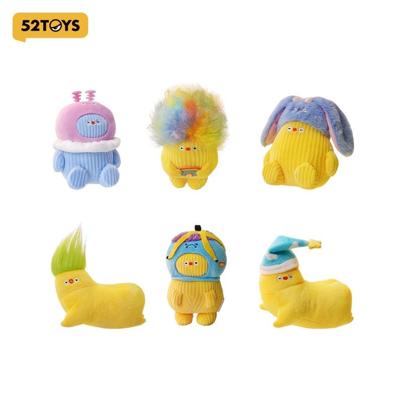 52TOYS FLABJACKS THE BIG FEELS Series Plush Charm Blind Box Figure Toy (Whole Set)