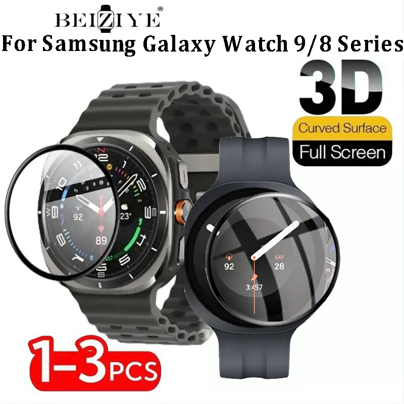SAMSUNG 1-3PCS 3Dป้องกันหน้าจอสําหรับSamsung GalaxyนาฬิกาUltra 2 47 มม.HD Anti Scratchป้องกันฟิล์มสําหรับSamsungนาฬิกา7 40 มม./44 มม.อุปกรณ์เสริม (ไม่ใช่กระจก)