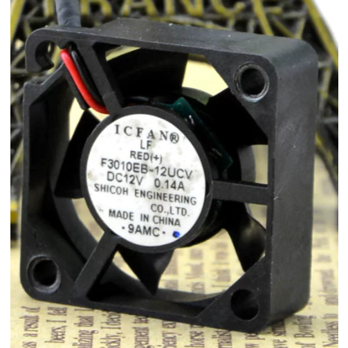 สําหรับพัดลม IC-FAN F3010EB-12UCV 3 ซม. 12V 0.14A
