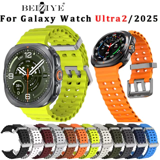 Marine Band สําหรับ Samsung Galaxy Watch Ultra 2 กีฬาซิลิโคนสร้อยข้อมือสําหรับ Samsung Galaxy Ultra 47 มม.สายนาฬิกา