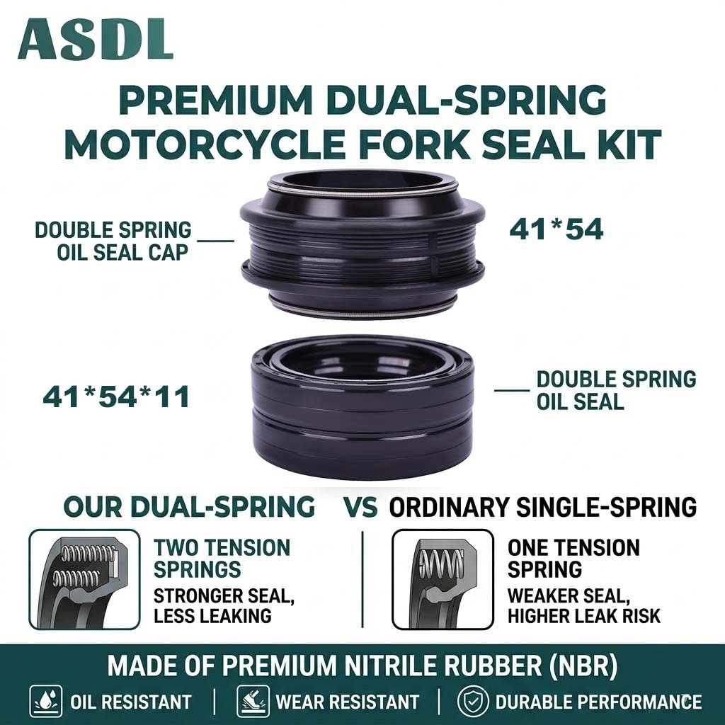 ASDL 41*54*11 รถจักรยานยนต์ด้านหน้า Frok ซีลน้ํามันและฝุ่นสําหรับ Kawasaki KDX125 VN800A VN800B VN80