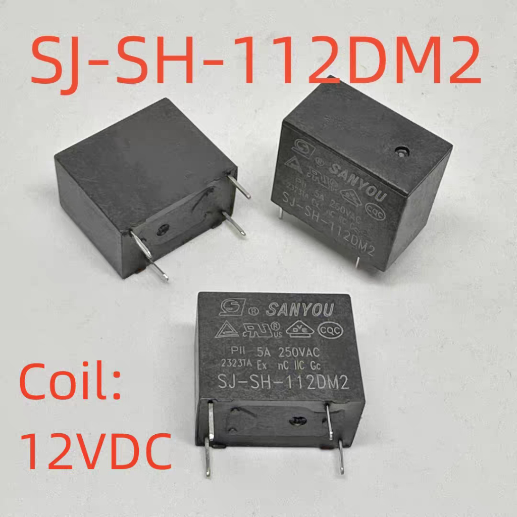 รีเลย์ 4 พินใหม่ SJ-SH-112DM2 SJ-SH-112DMH/2 32F-1A-Coil 12V
