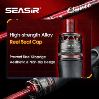 คันเบ็ด SEASIR รุ่น SYNCO รองรับน้ำหนักปลา 6-10 กก. ความยาว 6-8 ฟุต (1.83-2.43 เมตร) ออกแบบมาเพื่อการตีเหยื่อไกล มาพร้อมไกด์เซรามิกและวัสดุคาร์บอนไฟเบอร์คุณภาพสูง ใช้งานได้ครอบคลุมทั้งน้ำจืดและน้ำเค็ม