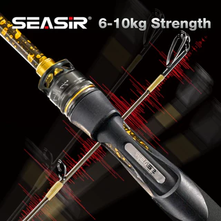 คันเบ็ด SEASIR รุ่น SYNCO รองรับน้ำหนักปลา 6-10 กก. ความยาว 6-8 ฟุต (1.83-2.43 เมตร) ออกแบบมาเพื่อการตีเหยื่อไกล มาพร้อมไกด์เซรามิกและวัสดุคาร์บอนไฟเบอร์คุณภาพสูง ใช้งานได้ครอบคลุมทั้งน้ำจืดและน้ำเค็ม