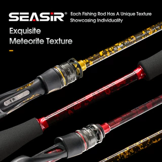 คันเบ็ด SEASIR รุ่น SYNCO รองรับน้ำหนักปลา 6-10 กก. ความยาว 6-8 ฟุต (1.83-2.43 เมตร) ออกแบบมาเพื่อการตีเหยื่อไกล มาพร้อมไกด์เซรามิกและวัสดุคาร์บอนไฟเบอร์คุณภาพสูง ใช้งานได้ครอบคลุมทั้งน้ำจืดและน้ำเค็ม