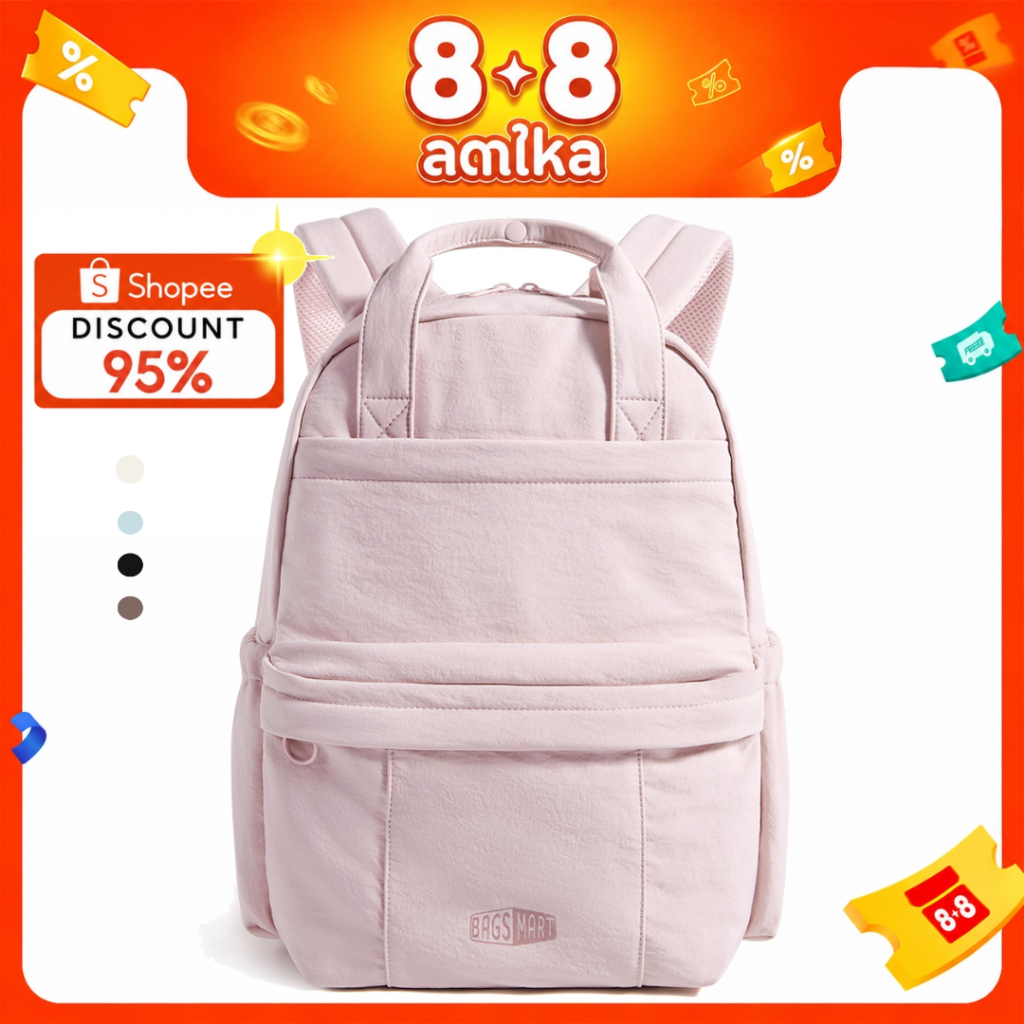 BAGSMAT Casual กระเป๋าเป้สะพายหลัง 14.3 นิ้วแล็ปท็อปกระเป๋าเป้สะพายหลัง Daypack SchoolBag College Bookbag ทํางานกลับแพ็คน่ารักคอมพิวเตอร์กันน้ํา