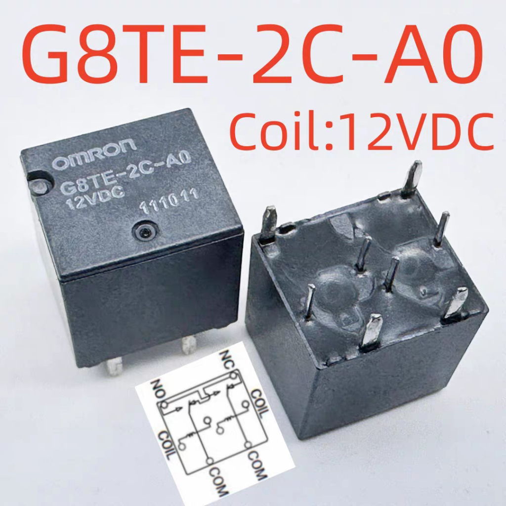 รีเลย์ 8 พินของแท้ใหม่เอี่ยม G8TE-2C-A0 12VDC