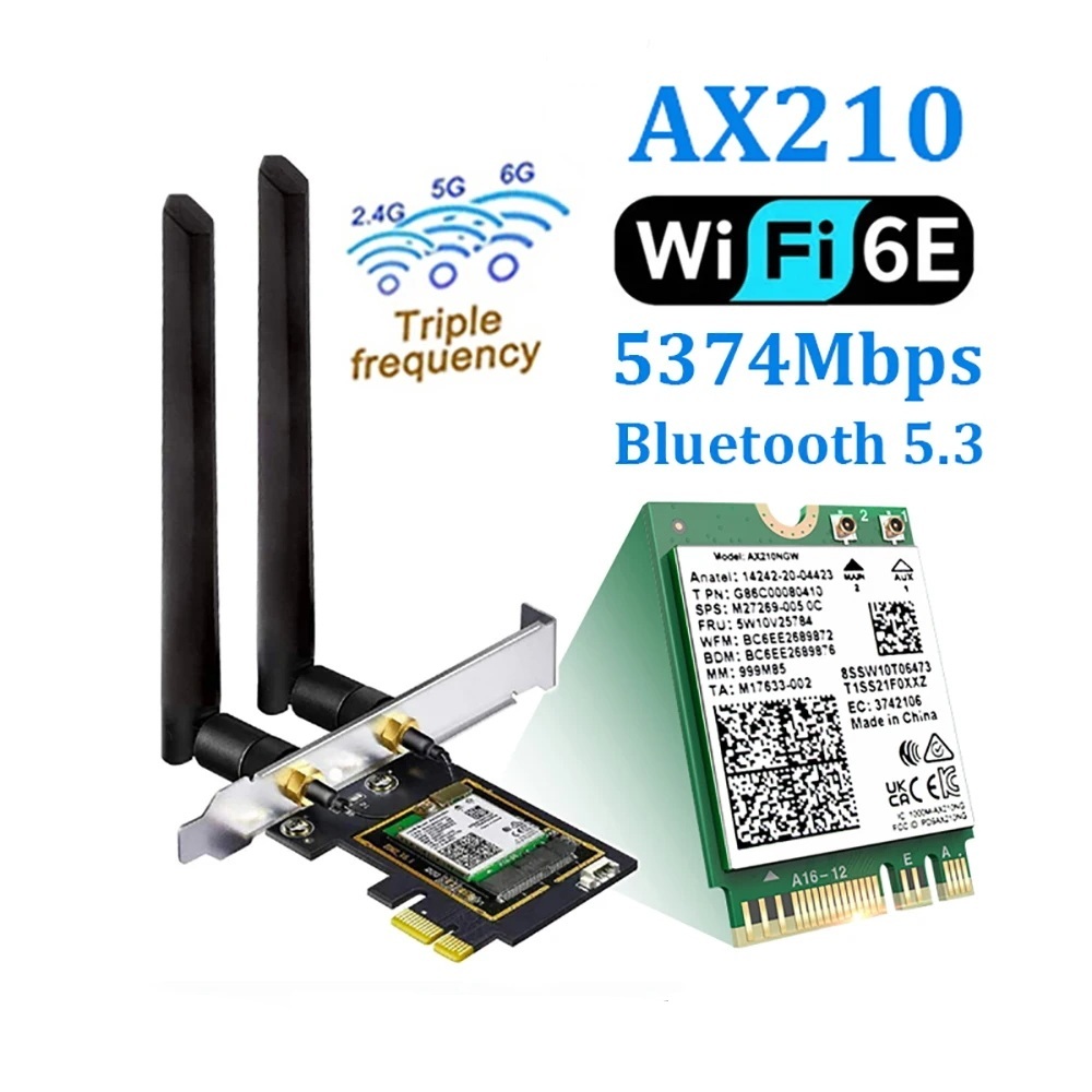 PCIe เป็น M.2 Key A+E WiFi การ์ดขยายบลูทูธ, อะแดปเตอร์ PCI-E X1 สําหรับเดสก์ท็อปพีซี, รองรับ AX210 A