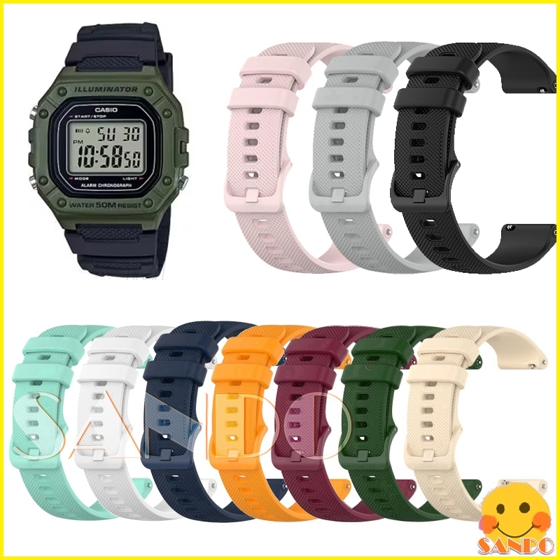 สายนาฬิกา Casio สําหรับรุ่น Casio W-218H/W216/AE1000/SGW300/AQS-800/MRW-200 F91W F-91W F84 F91W F94 