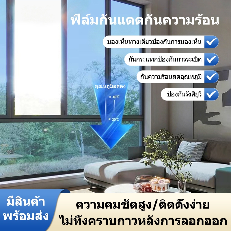 ICIC ฟิล์มติดกระจกบ้าน กรองแสง กันความร้อน อาคาร รูปที่ 4
