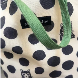[Ready Stock] Polka Dot กระเป๋าถือแฟชั่นกระเป๋าผ้าใบความจุขนาดใหญ่ Casual All-Match Commuter Bag