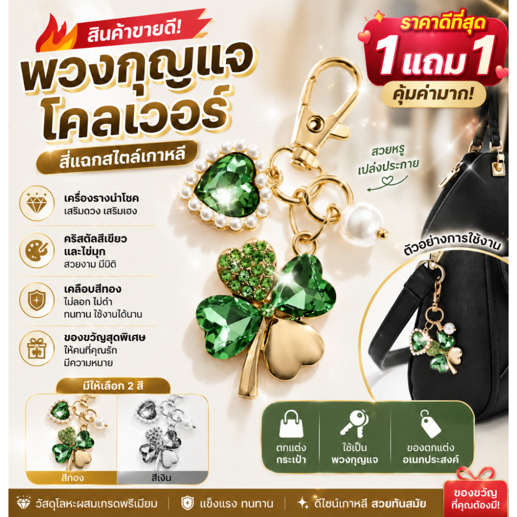 สินค้าขายดี【พวงกุญแจ/ของตกแต่งกระเป๋า】 โลหะผสม สวยงาม