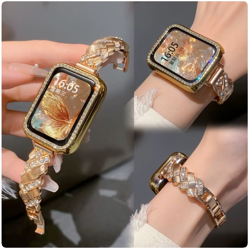 Bling Diamond Wach Strap Compatible For สาย Samsung Galaxy Fit 3 Strap Replacement Fit 3 Watchband W