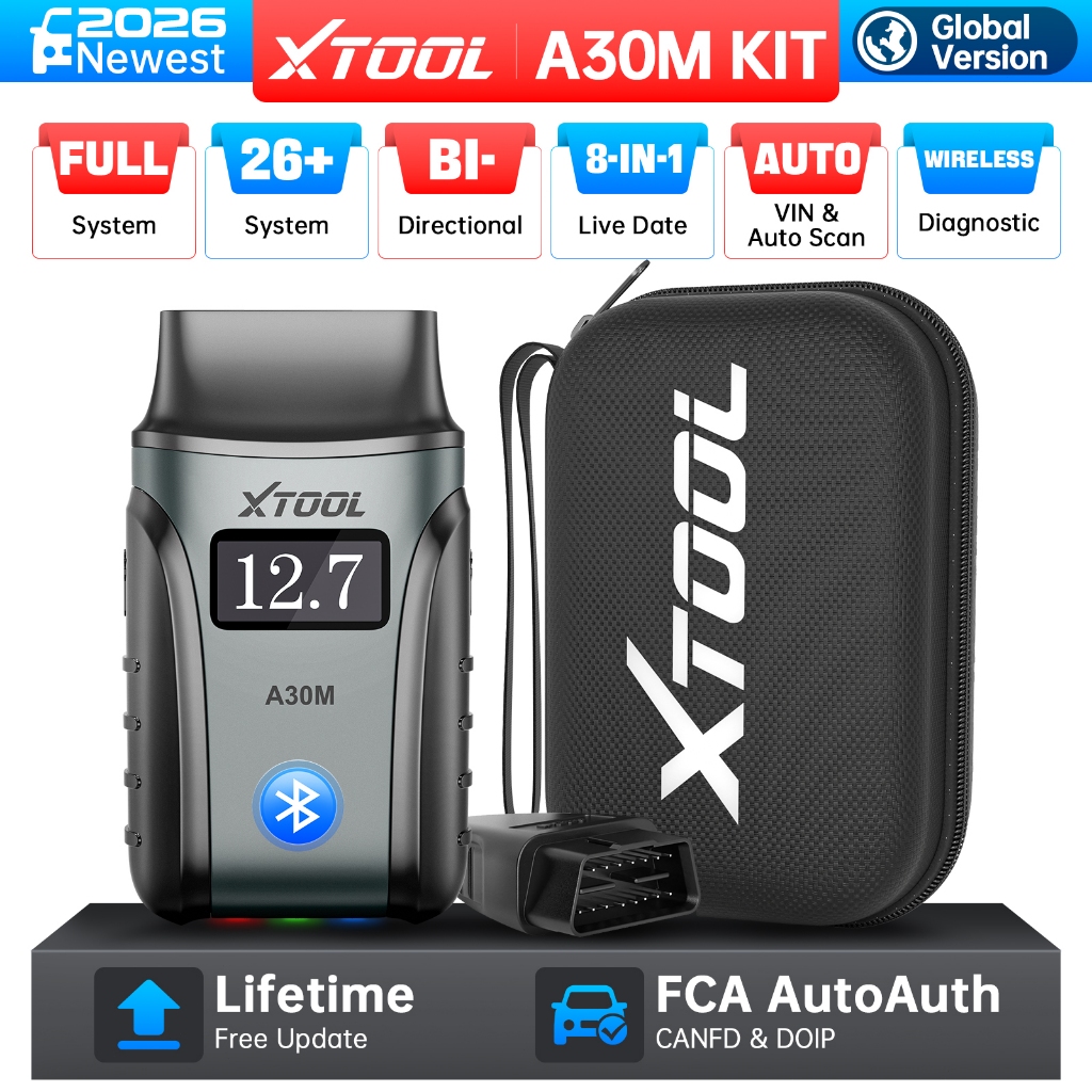 XTOOL A30M A30D V2.0 ไร้สาย Bidirectional OBD2 เครื่องสแกนเนอร์ OE ทั้งหมดระบบเครื่องมือวินิจฉัยรถยน