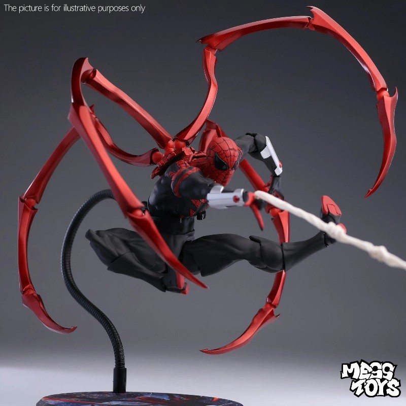 MessToys Superior Spiderman รูป Mess ของเล่น Kaine Parker Spider Man Action Figure CT ของเล่น Figurine รูปปั้นของขวัญของเล่นเด็ก
