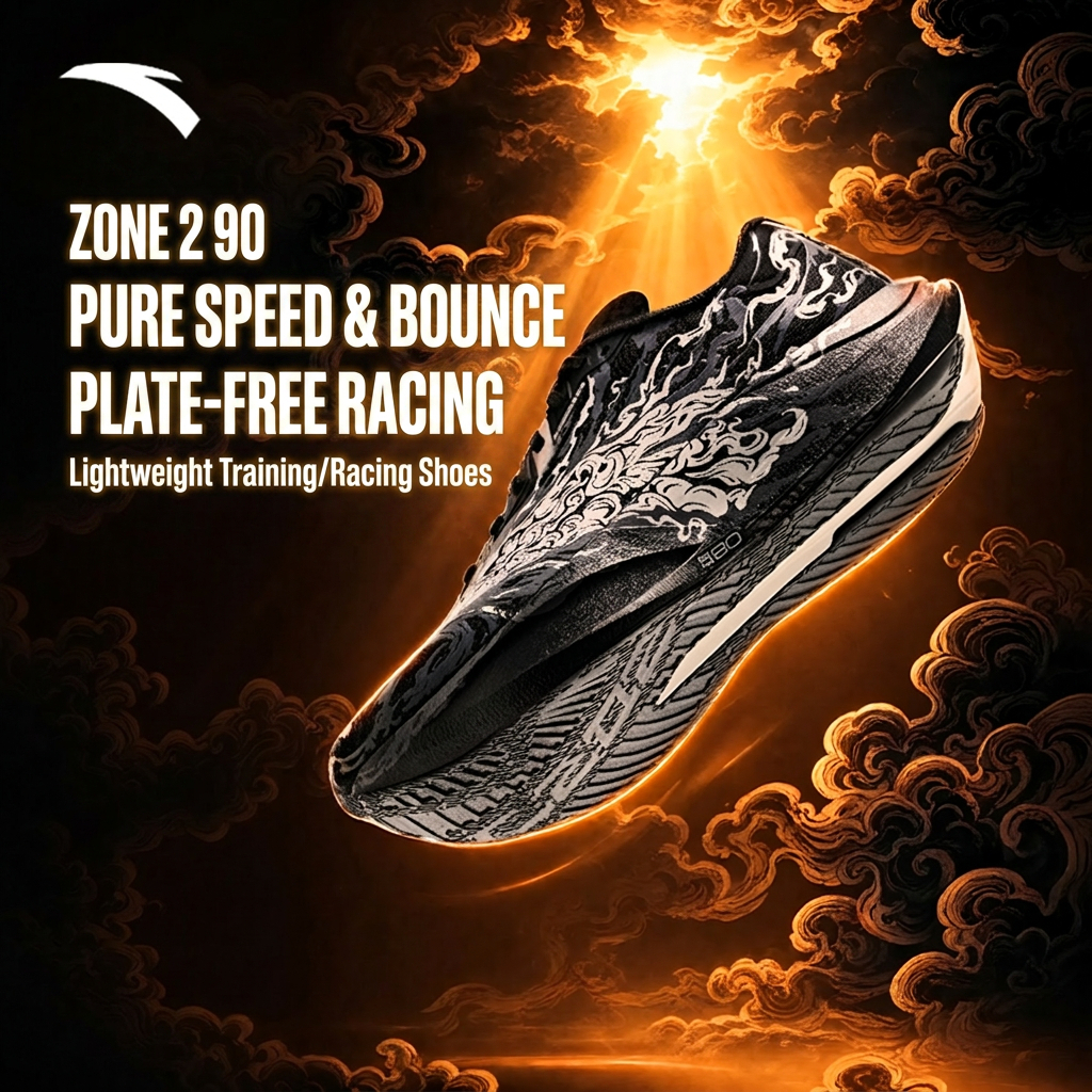ANTA ผู้ชายกีฬารองเท้าวิ่ง Cushioned Rebound Shock Absorption รองเท้ากีฬา 112635579