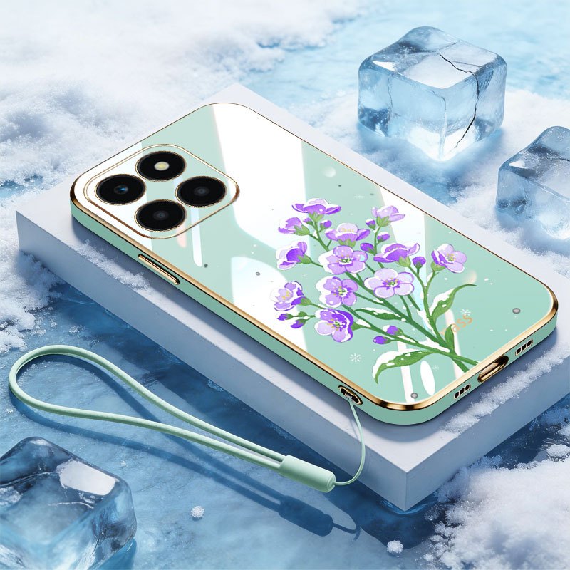 VRQR สําหรับ Huawei Honor X7D X7C Honor 400 200 สมาร์ท 5G 4G ปลอก Elegant กระถางต้นไม้ฟรีเชือกแขวนโท