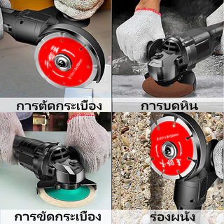 DECKER เครื่องเจียรไร้สาย 48V มอเตอร์ไร้แปรงถ่าน เครื่องตัดเหล็ก เครื่องขัดโลหะ ขัดไม้ ตัดกระเบื้อง แบตเตอรี่ลิเธียม ความเร็วสูง 9000RPM สำหรับงานช่าง DIY และงานบ้าน