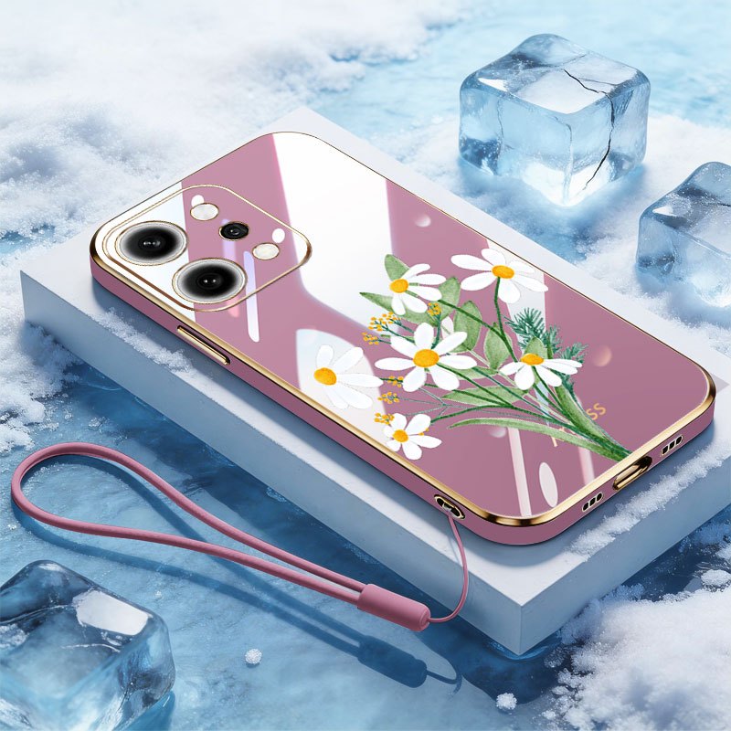 VRQR สําหรับ Oppo Reno 15 5G Reno15 F Reno15 Pro 5G 15F ปลอก Elegant Potted Plant ฟรีเชือกแขวนโทรศัพ