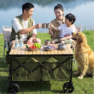 MOBI GARDEN รถเข็นพับได้ ขนาดใหญ่ 190L 340L ลิตร สําหรับตั้งแคมป์ ช้อปปิ้ง กลางแจ้ง