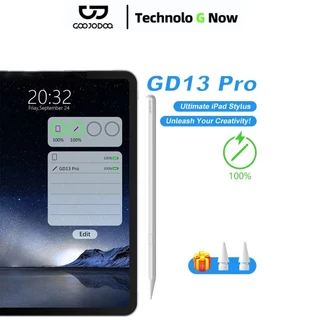GOOJODOQ GD13 Pro ปากกาสไตลัส iPad ชาร์จไร้สาย กันฝ่ามือ แท้ ใช้กับ iPad 10/9/8/Air 5/Pro 11(2018-2022)/12.9 นิ้ว