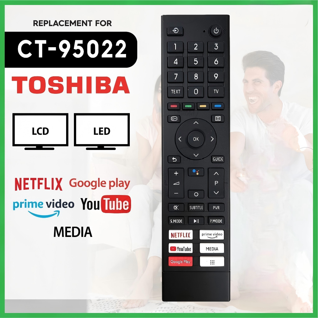 Universal สําหรับ Toshiba CT-95022 CT-95024 CT-95027 32V35KP 50C350KP 65C350KP Android สมาร์ททีวีรีโ