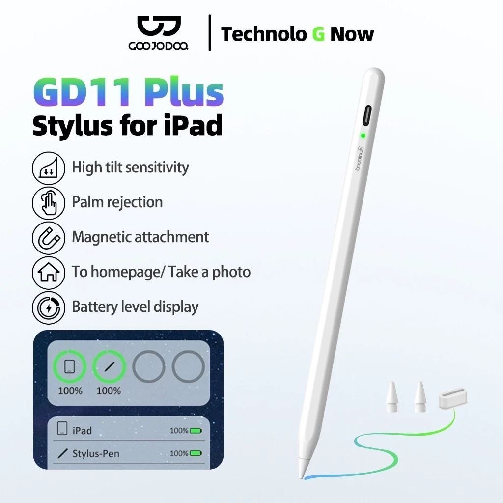 GOOJODOQ GD11Plus ปากกาทัชสกรีน ปากกาทัชสกรีน ปากกาเงา เขียนด้วยมือ