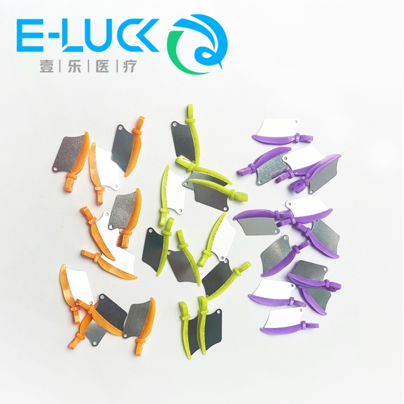 50 ชิ้นทันตกรรม WEDGE Guard โลหะทันตกรรม Wedge มีดป้องกัน Matrix