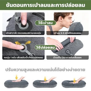MAPLEAF หมอนเป่าลม TPU 159g น้ำหนักเบา พับเก็บง่าย รองรับคอ ตั้งแคมป์ เดินทาง เดินป่า แบ็คแพ็ค