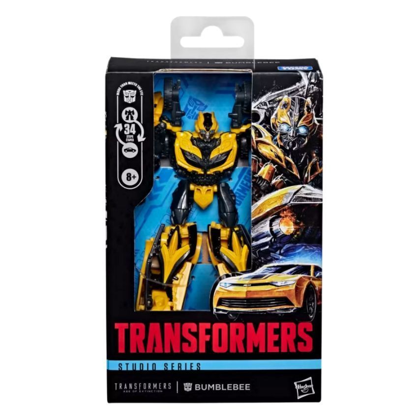 Hasbro Transformers Age of Extinction Bumblebee Deluxe Class Transformable Robot Car Action Figure ของเล่นสะสม